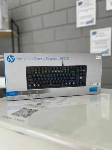 Teclado USB gamer mecânico led - HP 