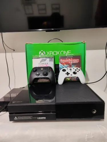 Xbox one na caixa 