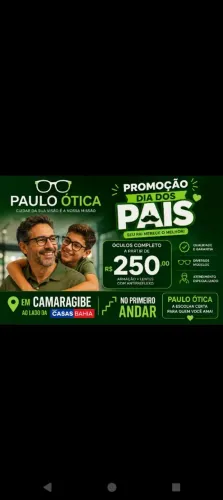Promoção óculo aparte de 250