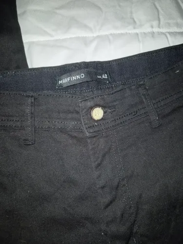 Calça masculina preta Marfinno slim 42