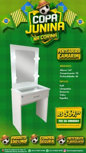 Penteadeiras Camarins APARTIR DE 570,00 reais