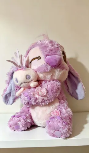 Stitch Angel Sacura personalizado com Xepa tamanho médio 40cm.