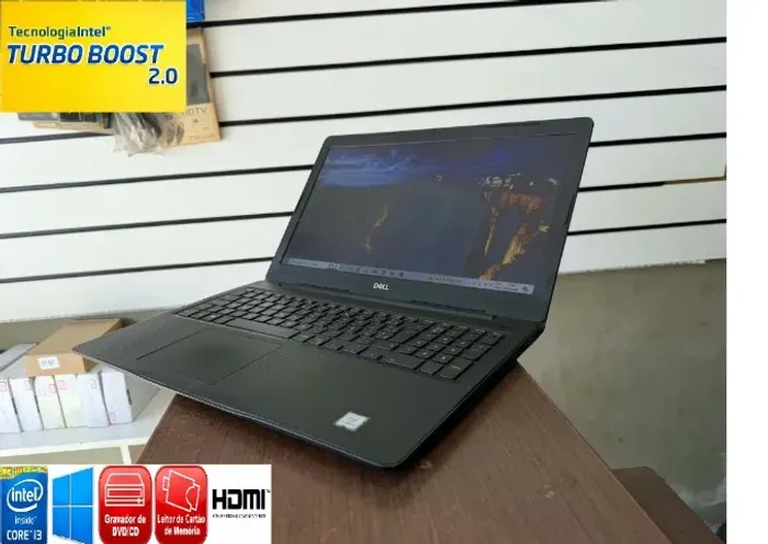 Notebook Dell Vostro Core I3 Oitava Gr 4 de Ram SSd m2 256 Tela Slim 15.6 Polegadas