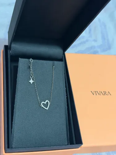 Pulseira Vivara Coração Prata
