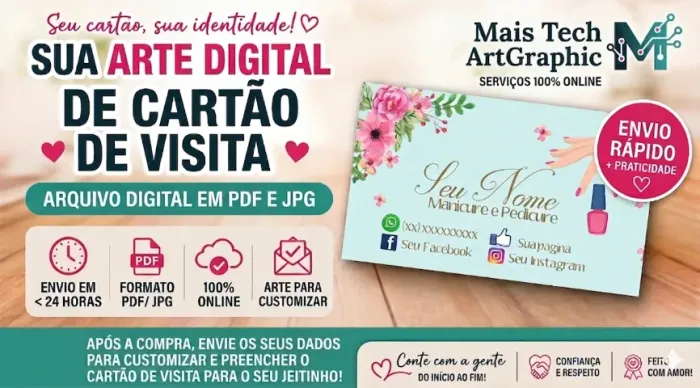 ARTE DE CARTÃO DE VISITA
