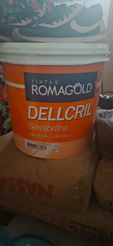 Tinta Romagold Dellcril Semibrilho Branco Gelo - Lata 15 Litros