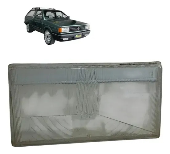 Lente Vidro Farol Esquerdo Vw Parati Gol Voyage Gl 1987 1990