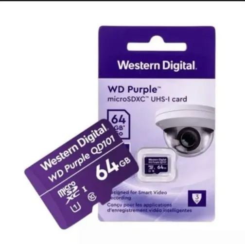 Cartão de memória WD Purple 64gb