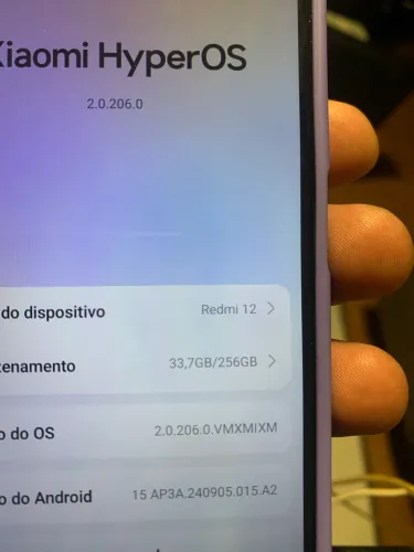 Celular redmi note 12. Com 256 gigas por 430 reais 