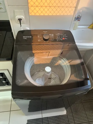 Máquina de Lavar Brastemp 13Kg Cinza Platinum com Ciclo Tira Manchas Advanced