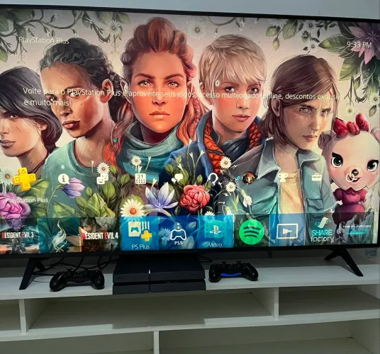 Ps4 fat 500 gb 14 jogos , manutenção feita .
