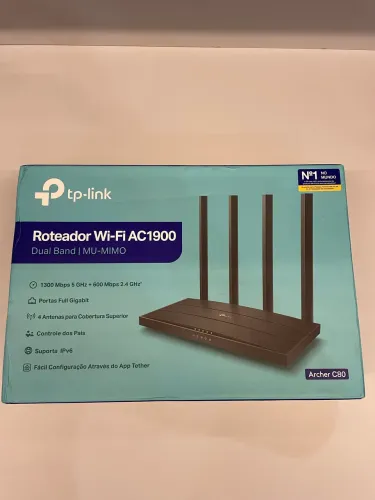 Roteador TP-Link Archer C80 AC1900 Gigabit Dual Band MU-MIMO (Usado)