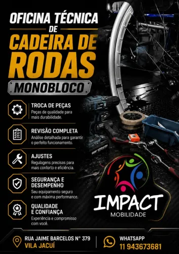 Manutenção de cadeira de rodas Monobloco