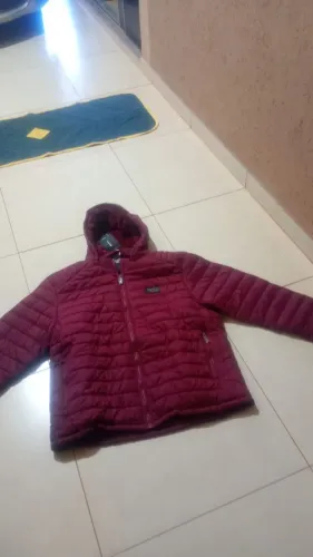 Casaco forrado top vermelho g3 azul g2
