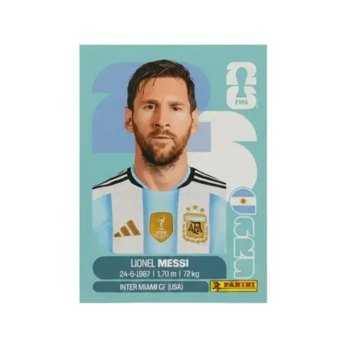 Figurinha original Messi Argentina Copa 2026