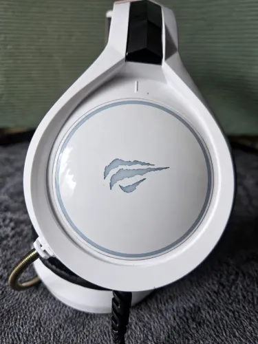 Headset Gamer Havit Branco com Microfone