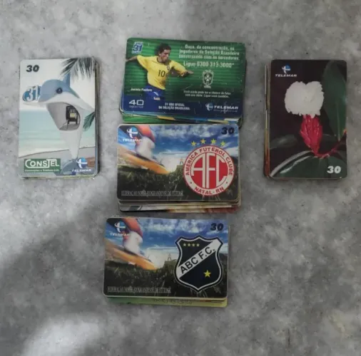 Lote 100 Cartões Telefônicos - Futebol (ABC/América-RN), Seleção e Orelhões Especiais