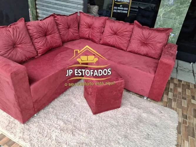 Sofá de canto com entrega grátis