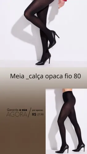 Meia - calça opaca