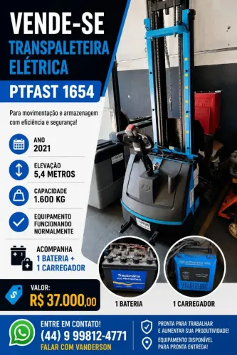 Paleteira Paletrans PT FAST 1654