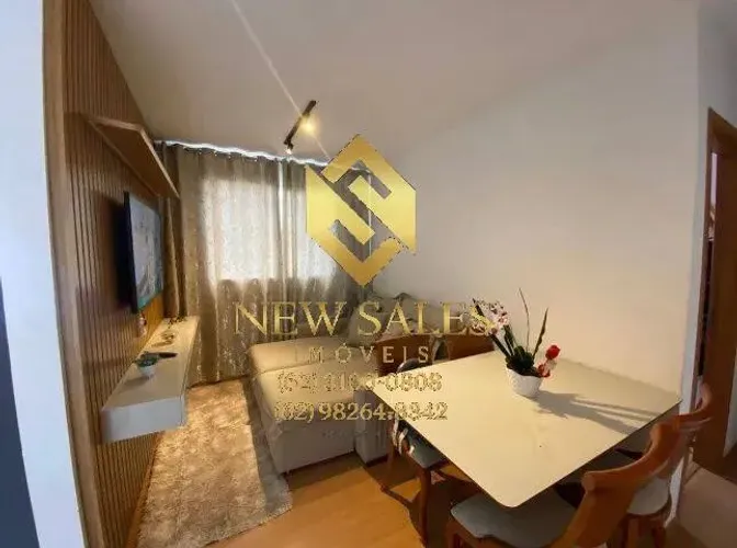 Apartamento- 2 quartos, 1 vaga, 42m², armários- Setor Faiçalville