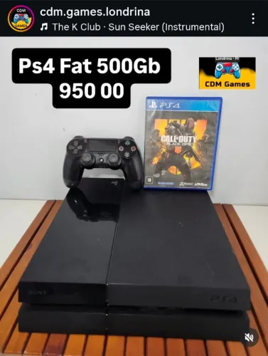 Ps4 Fat 500Gb 950.00 - Não Aceito Oferta
