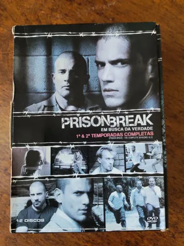 Box DVD Prison Break - 1ª e 2ª Temporadas Completas (12 Discos) - Original e Impecável<br>