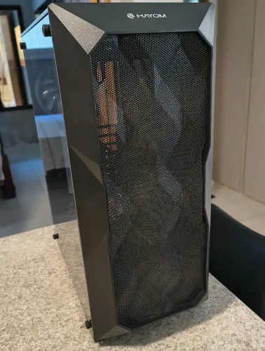 GABINETE HAYOM GAMER LAT DIR VIDRO TEMPERADO ATX/MICRO-ATX/MINI-ATX S/FONTE