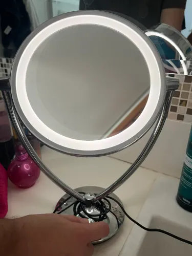 Espelho maquiagem profissional com luz led 