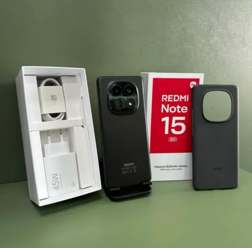 Redmi Note 15 5G NFC 256/08 Preto Azul Lacrado Garantia