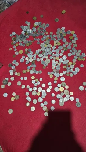 Moedas antigas varios paises