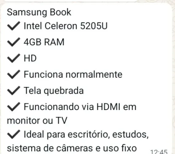 NOTEBOOK leia o anúncio 