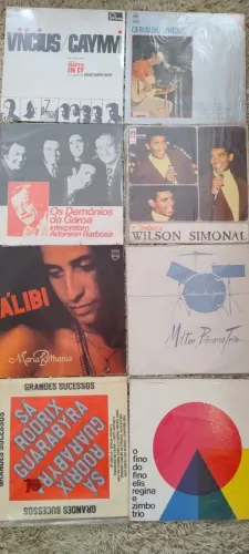 Coleção de 300 LPs de vinil, MPB, bossa nova, Jazz
