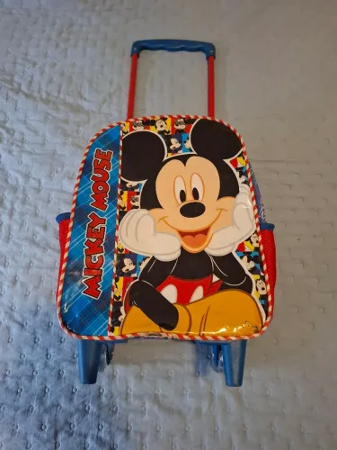 Mochila/Mala Infantil com Rodinhas Mickey Mouse