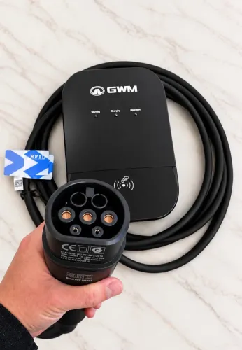 Original GWM, serve em BYD Geely GAC Volvo MG entre outros. Carregador Wallbox de 7 kW