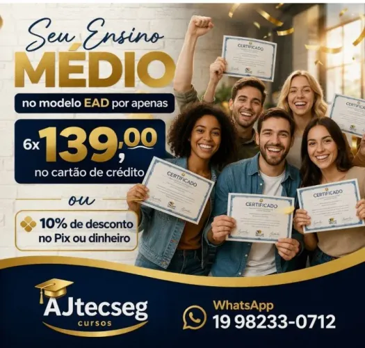 Supletivos e cursos técnico/superior 