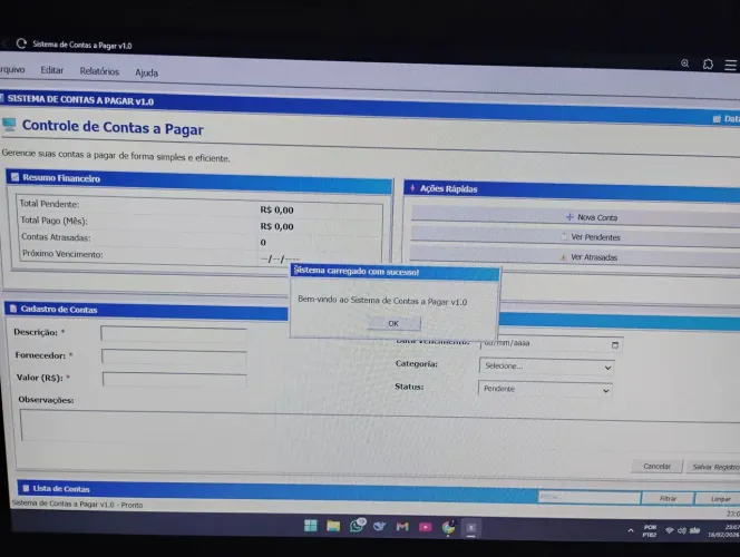 Modelo Sistemas e Planilhas de acordo com sua necessidade ? ? ?
