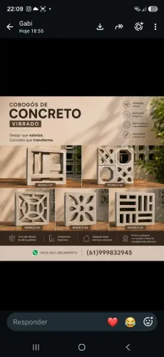 Cobogos em promocao R$ 13.00