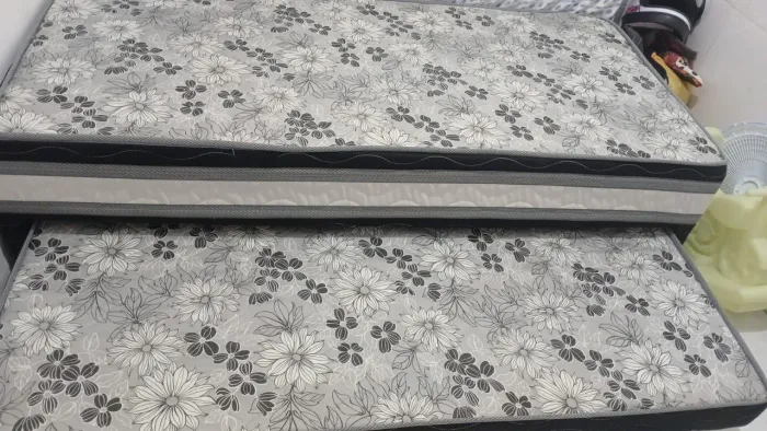 Cama Box Solteiro com Auxiliar Real 88x57 <br>Design Colchões