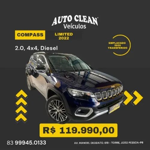 Jeep Compass Limited TD 350 2.0 4X4 Die. AUT 2022