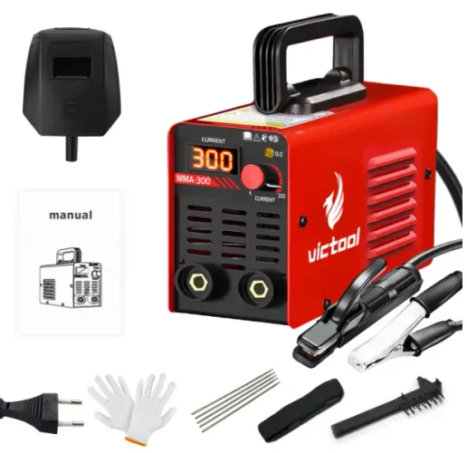 Máquina De Solda Portátil Inversora Elétrica Mma 220v/300a