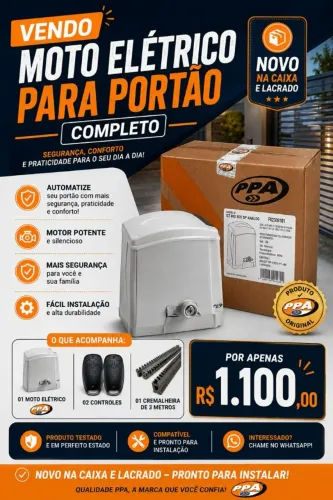 Motor Elétrico PPA DZ RIO 600