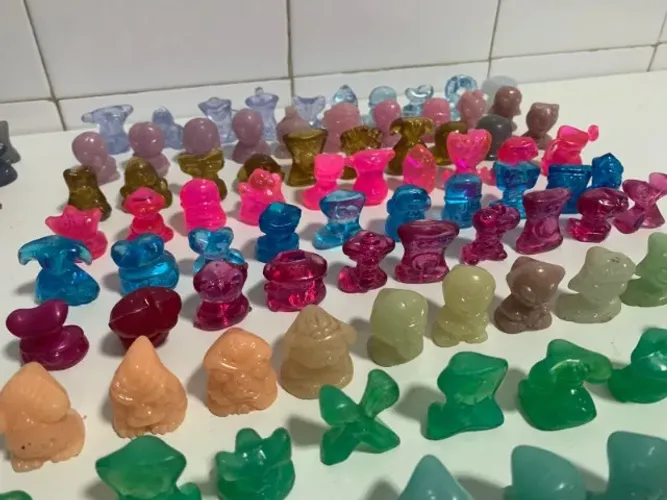 Lote 110 Unidades Geloucos Gelocosmicos Coca Cola Miniatura Boneco