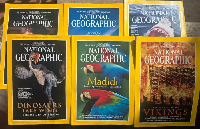 Revista national geographics em inglês