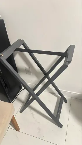 Mesa dobrável de madeira para churrasco