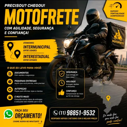 Motofrete Sua Cidade >> Outras Cidades ou Estado
