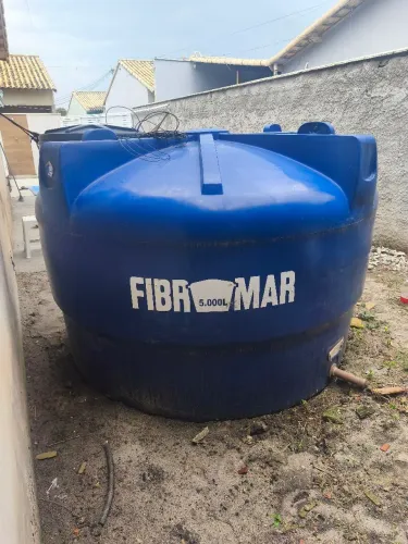 Cisterna 5000 litros com bomba submersa (sapo)