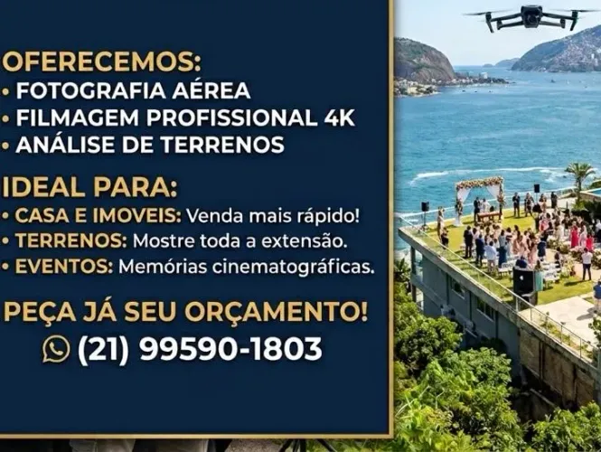 Filmagem e foto com Drone
