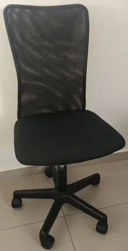 Cadeira Executiva Giratória Sem Braços Tela Mesh Preto Small