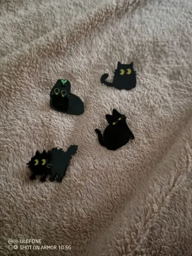 Pin/Broche de gato preto, preço unitário de metal, excelente qualidade